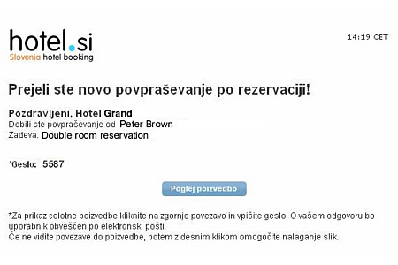 Obvestilo o poizvedbi